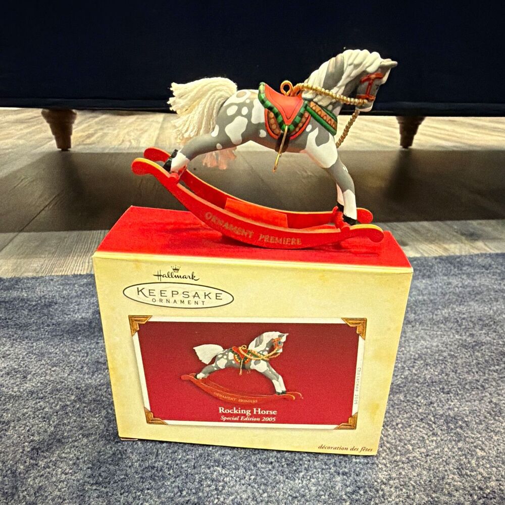 Hallmark Keepsake Rocking Horse Hanging Ornament Christmas Holiday 2005